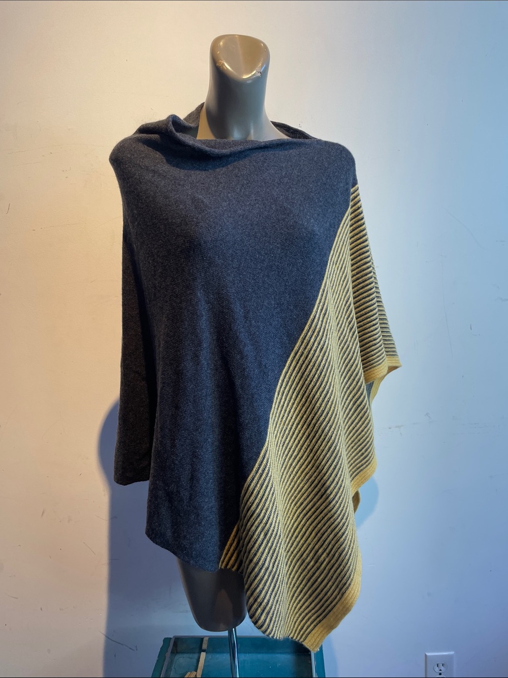 Kinross cashmere poncho sweater